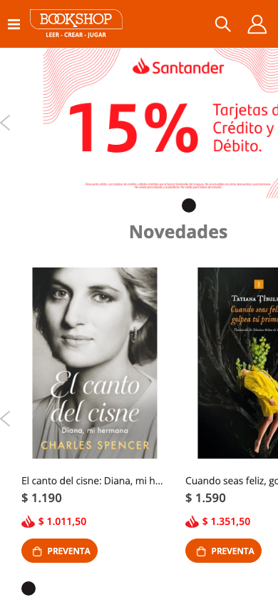 Bookshop — mobile